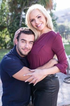 Blonde cougar Nina Elle seduces and fucks her stepson in an act of revenge on fanspics.net