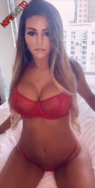 Juli Annee red bikini tease snapchat premium xxx porn videos on fanspics.net