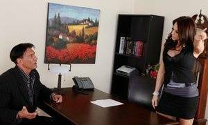 Sexy office milf fuck with wonderfully groomed Chanel Preston on fanspics.net