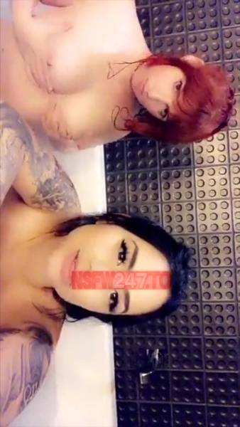 Amber Dawn with Cassie Curses bathtub show snapchat premium xxx porn videos on fanspics.net