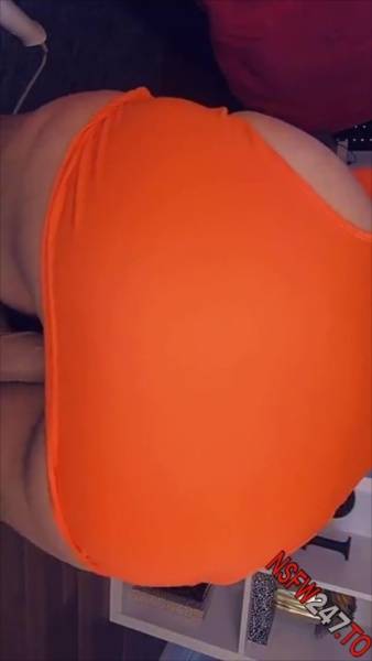 Charley Hart sexy orange dress riding dildo snapchat premium xxx porn videos on fanspics.net