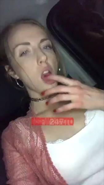 Karla Kush car blowjob & pussy play snapchat premium xxx porn videos on fanspics.net