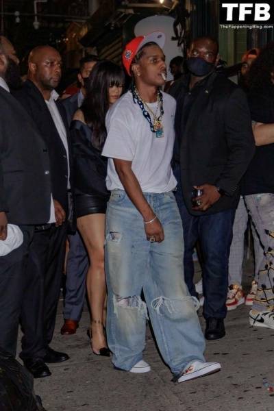 Rihanna & ASAP Rocky Have a Wild Night Out For the Launch in New York - New York on fanspics.net