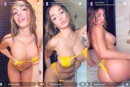 Lyna Perez Sexy Yellow Bikini Strip Tease Video  on fanspics.net