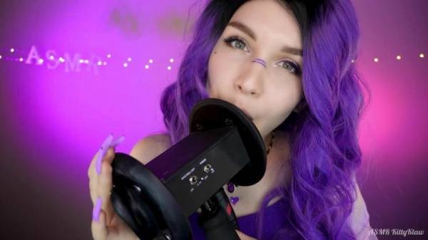 Kitty Klaw ASMR - Purple - Licking & Mouth sounds on fanspics.net