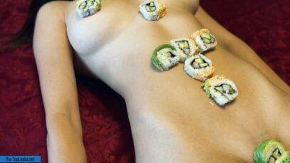 Christina Khalil Naked Body Sushi Onlyfans Set  nude on fanspics.net