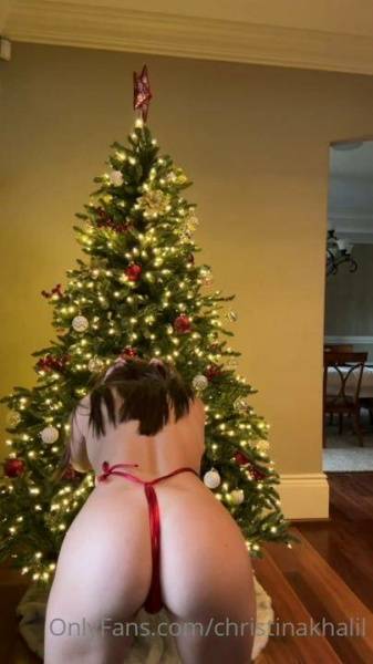 Christina Khalil Christmas Eve Slingkini Onlyfans Video  on fanspics.net