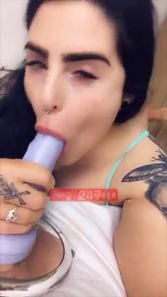 Lucy Loe dildo blowjob & riding on bed snapchat premium xxx porn videos on fanspics.net