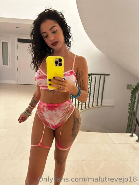 Malu Trevejo Lingerie Bodysuit Mirror Selfies Onlyfans Set Leaked on fanspics.net