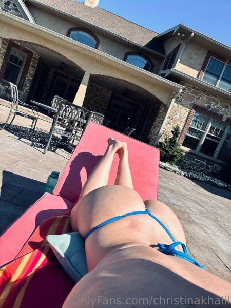Christina Khalil Nude Bikini Sun Tanning Onlyfans Set Leaked on fanspics.net