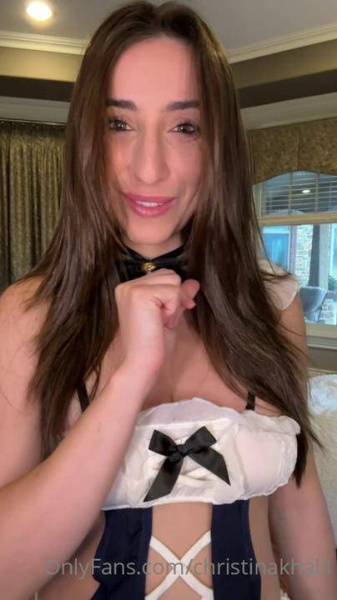 Christina Khalil Sexy Bodysuit Fan Gift Onlyfans Video Leaked on fanspics.net