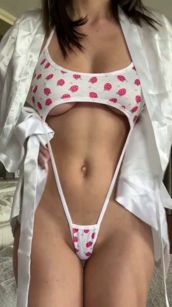 Christina Khalil Robe Strip Sling Bikini Onlyfans Video Leaked - Usa on fanspics.net