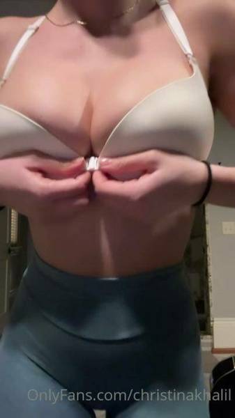 Christina Khalil Nude Gym Bra Strip Onlyfans Video Leaked - Usa on fanspics.net