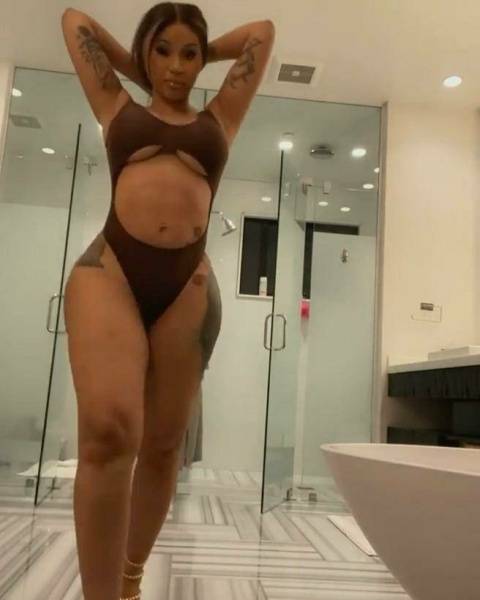 Cardi B Sexy One-Piece Modeling Video Leaked - Usa - New York on fanspics.net