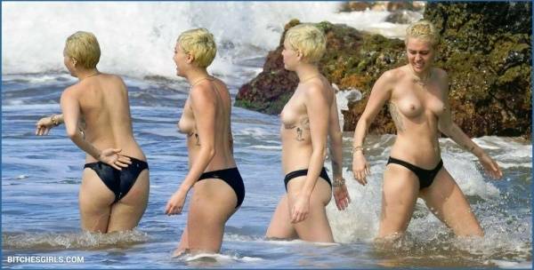 Miley Cyrus Nude Celebrity Tits Photos on fanspics.net