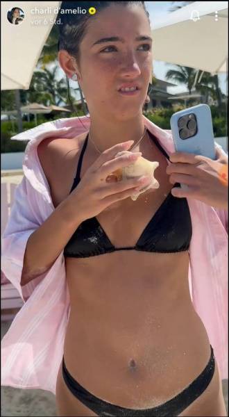 Charli D 19Amelio Beach Pool Bikini Video Leaked - Usa on fanspics.net