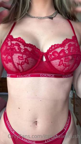 Natalie Roush Nude Red Lingerie Try On Onlyfans Video Leaked on fanspics.net
