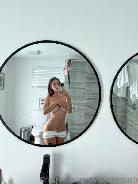 Natalie Roush Nipple Tease Bathroom Selfie Onlyfans Set Leaked on fanspics.net