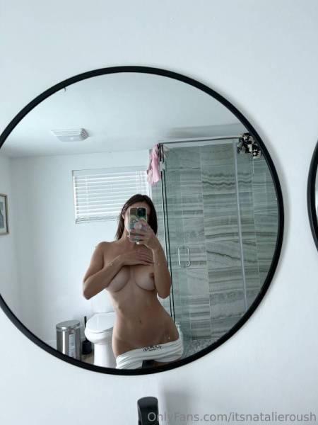 Natalie Roush Nipple Tease Bathroom Selfie Onlyfans Set Leaked on fanspics.net