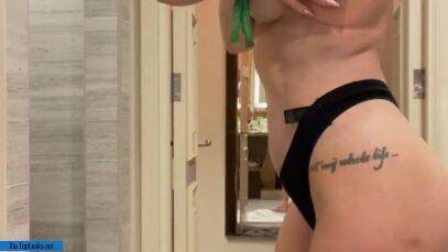 Sexy Sarah Jayne Dunn Topless Striptease In Hotel Video Leak on fanspics.net