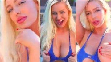 Tara Babcock Blue Monokini Nude Video  on fanspics.net