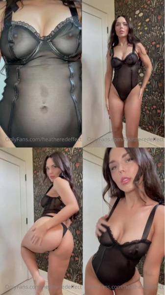 HeatheredEffect See-Through Lingerie Strip OnlyFans Video Leaked on fanspics.net