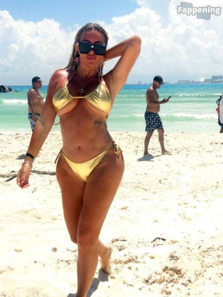 Aisleyne Horgan-Wallace Shows Off Her Sexy Beach Body as She Enjoys a Vacation in Mexico (72 Photos) - Mexico - Britain on fanspics.net