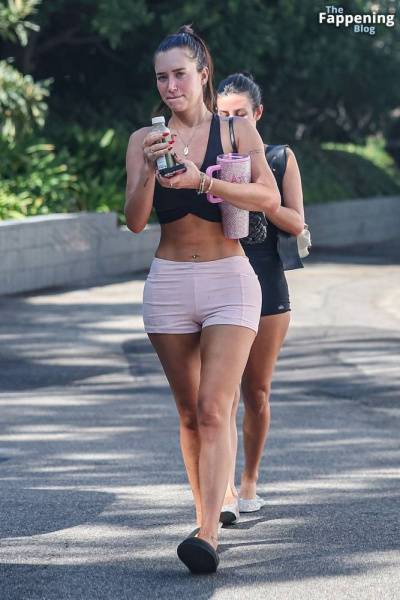 Anastasia Karanikolaou Shows Off Her Sculpted Abs with a Friend in Brentwood (60 Photos) on fanspics.net