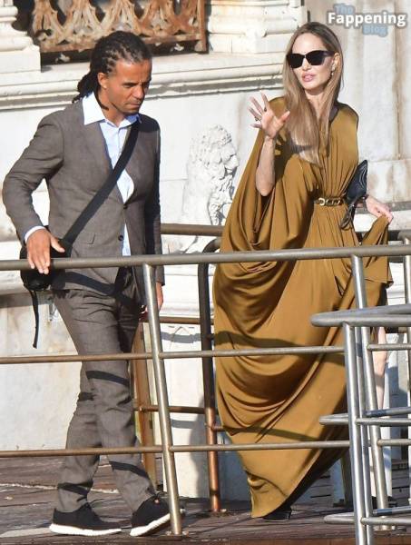 Angelina Jolie Looks Glamorous Rocking a Grecian Dress During the Venice Film Festival (117 Photos) - Usa on fanspics.net